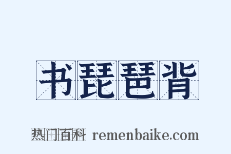书琵琶背是什么意思的图片